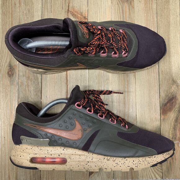 NIKE® Air Max Zero Velvet Brown US MEN Size 10.5 Dusty Peach Cargo Khaki - Picture 1 of 10